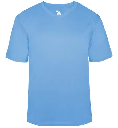 Badger Sportswear 4124 B-Core V-Neck T-Shirt Columbia Blue front view