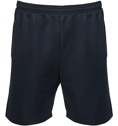 Badger Sportswear 1407 Unisex Polyfleece 7" Shorts Navy front view