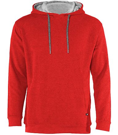 Badger Sportswear 1050 FitFlex French Terry Hooded in Red front view