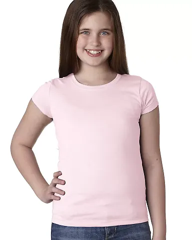 Next Level 3710 The Princess Tee in Light pink front view