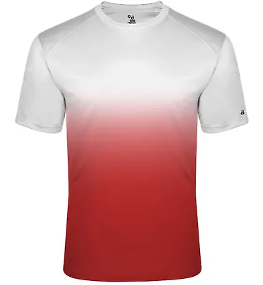 Badger Sportswear 2203 Youth Ombre T-Shirt Red front view
