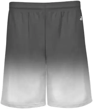 Badger Sportswear 2206 Youth Ombre Shorts Graphite front view