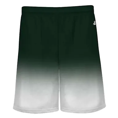 Badger Sportswear 2206 Youth Ombre Shorts Forest front view