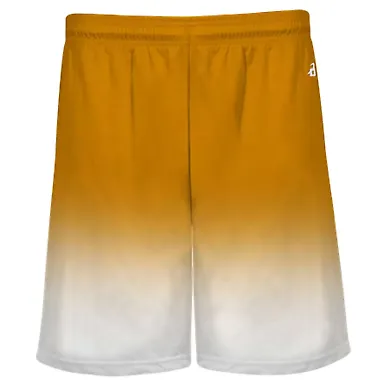 Badger Sportswear 4206 Ombre Shorts Gold front view