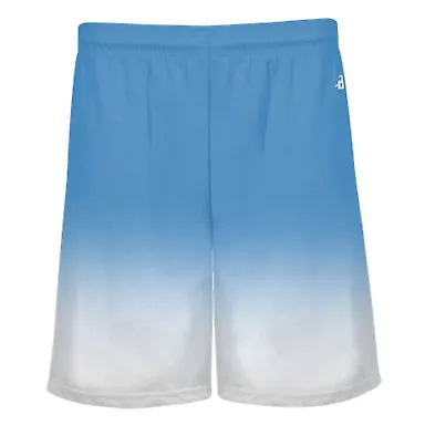 Badger Sportswear 4206 Ombre Shorts Columbia Blue front view