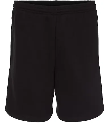 Badger Sportswear 1207 Athletic Fleece Shorts Black front view