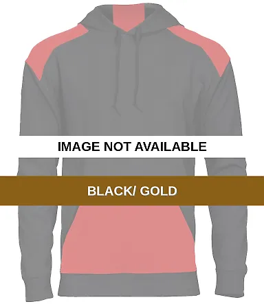Badger Sportswear 1440 Breakout Performance Fleece Black/ Gold front view
