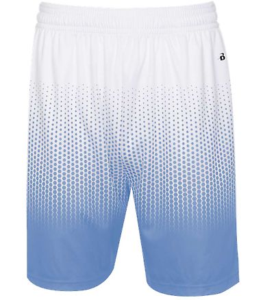 Badger Sportswear 2221 Youth Hex 2.0 Shorts in Columbia blue front view
