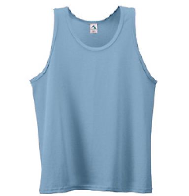Augusta Sportswear 181 YOUTH POLY/COTTON ATHLETIC  in Light blue front view