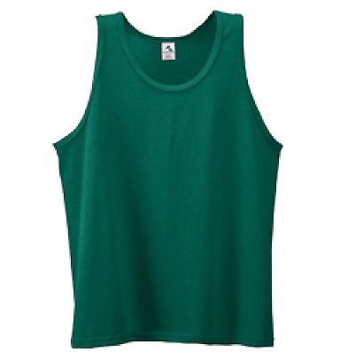 Augusta Sportswear 181 YOUTH POLY/COTTON ATHLETIC  in Dark green front view