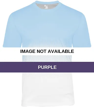 Badger Sportswear 4220 Hex 2.0 T-Shirt Purple front view