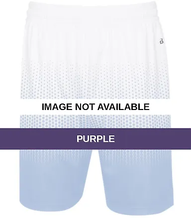 Badger Sportswear 4221 Hex 2.0 Shorts Purple front view