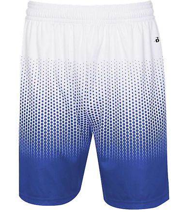 Badger Sportswear 4221 Hex 2.0 Shorts in Royal front view