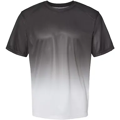 Badger Sportswear 4209 Reverse Ombre T-Shirt Graphite front view