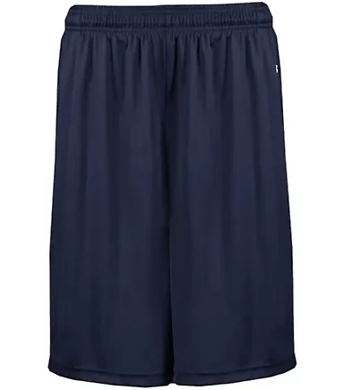Badger Sportswear 4127 Pocketed 7" Shorts Navy front view