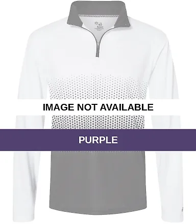 Badger Sportswear 4222 Hex 2.0 Quarter Zip Pullove Purple front view