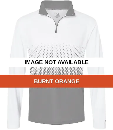 Badger Sportswear 4222 Hex 2.0 Quarter Zip Pullove Burnt Orange front view