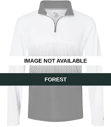 Badger Sportswear 4222 Hex 2.0 Quarter Zip Pullove Forest front view