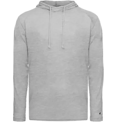 Badger Sportswear 4905 Tri-Blend Surplice Hooded L in Oxford front view
