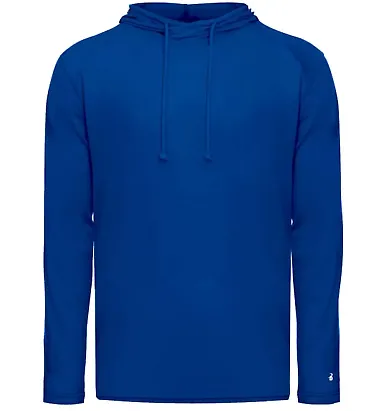 Badger Sportswear 4905 Tri-Blend Surplice Hooded L in Royal front view