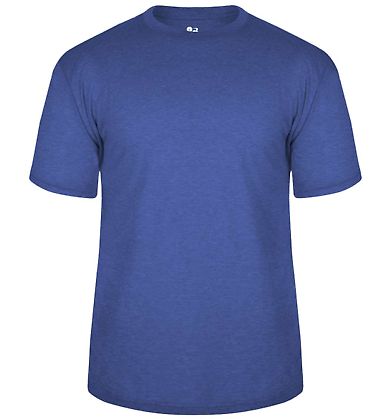Badger Sportswear 2940 Youth Triblend T-Shirt in Royal front view