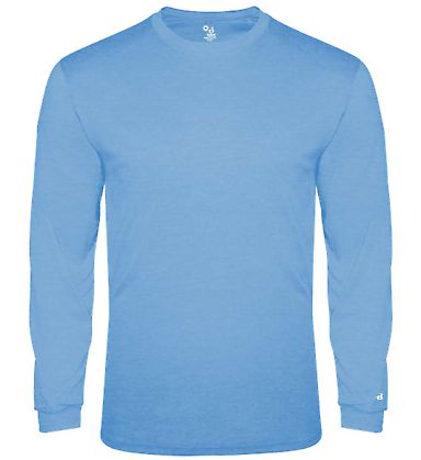 Badger Sportswear 2944 Youth Triblend Long Sleeve  in Columbia blue front view