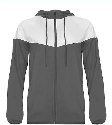 Badger Sportswear 7922 Women's Sprint Outer-Core J Graphite/ White front view