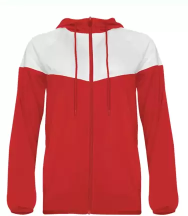Badger Sportswear 7922 Women's Sprint Outer-Core J Red/ White front view