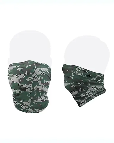 Badger Sportswear 1900 Performance Activity Mask in Forest digital front view