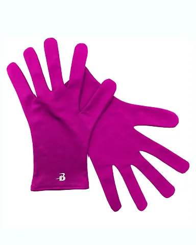 Badger Sportswear 1910 Essential Gloves Hot Pink front view