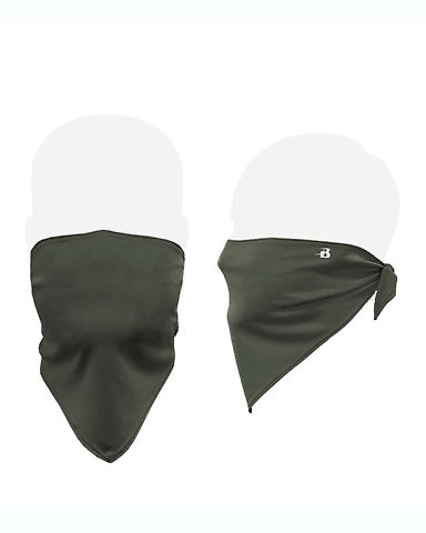 Badger Sportswear 1919 B-Core Face Guard OD Green front view