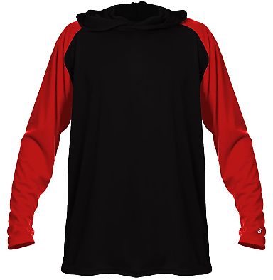 Badger Sportswear 4235 Breakout Hooded Long Sleeve T-Shirt Catalog front view
