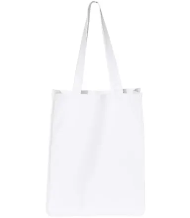 Q-Tees Q125400 27L Jumbo Shopping Bag White front view
