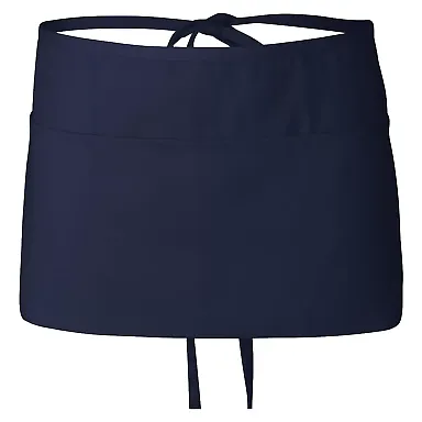Q-Tees Q2115 Waist Apron with Pockets Navy front view