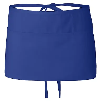 Q-Tees Q2115 Waist Apron with Pockets Royal front view