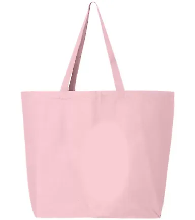 Q-Tees Q600 25L Jumbo Tote Light Pink front view