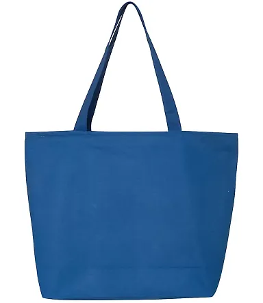 Q-Tees Q611 25L Zippered Tote Royal front view