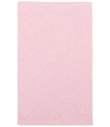 Q-Tees T18 Budget Rally Towel Light Pink front view