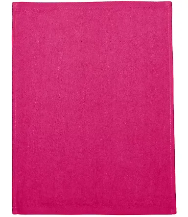 Q-Tees T600 Hemmed Fingertip Towel Hot Pink front view