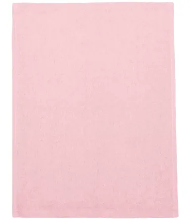 Q-Tees T600 Hemmed Fingertip Towel Light Pink front view