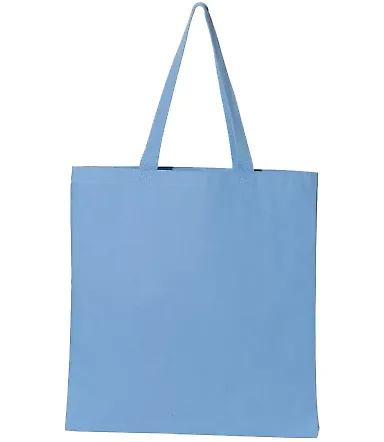 Q-Tees Q800 Promotional Tote Carolina Blue front view