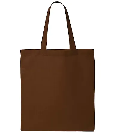 Q-Tees QTB Economical Tote in Chocolate front view