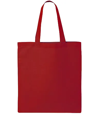 Q-Tees QTB Economical Tote in Red front view