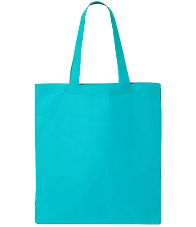 Q-Tees QTB Economical Tote in Turquoise front view