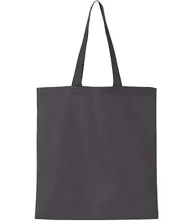 Q-Tees QTB Economical Tote in Charcoal front view