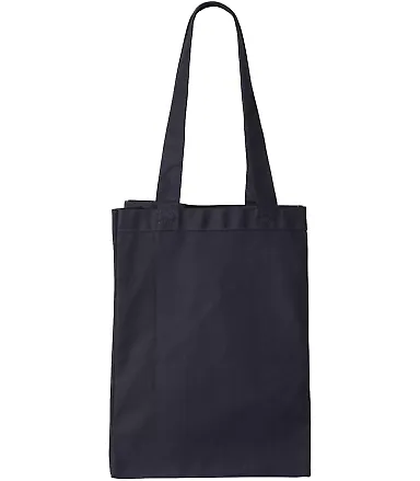 Q-Tees Q1000 12L Gussetted Shopping Bag Navy front view