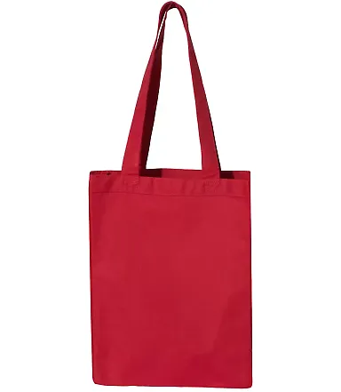 Q-Tees Q1000 12L Gussetted Shopping Bag Red front view