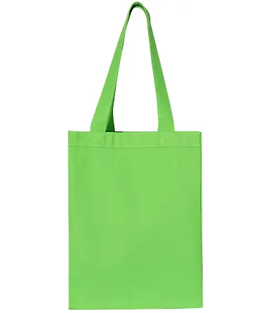 Q-Tees Q1000 12L Gussetted Shopping Bag Lime front view