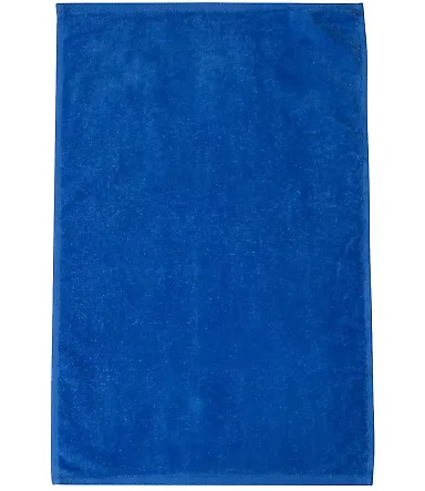 Q-Tees T200 Hemmed Hand Towel Royal front view