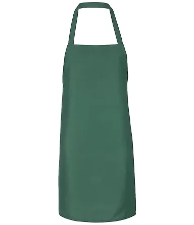 Q-Tees Q4010 Bib Apron Forest front view